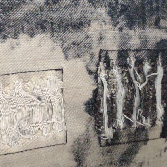 Lightly used Mens awesome acid wash Distressed Denim jacket 2x - Picture 10 of 11